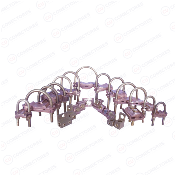 Conector Mecánico en cobre tipo GAR Tubo: 3 1/2" . Calibre conductor: 2/0 sol - 250 MCM